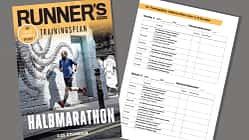 Trainingsplan Halbmarathon unter 1:15 Stunden