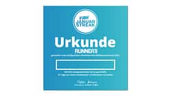 Die Urkunde zum #RWJanuarStreak 2025