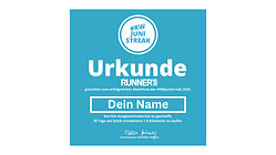 RWJuniStreak 2025-Urkunde