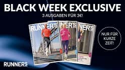 Black Week Exclusive: 3 Ausgaben RUNNER'S WORLD für 3€!