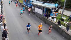 Zielgerade beim Oslo-Marathon