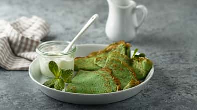 Grüne Pfannkuchen