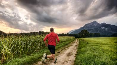 Joggen bei Gewitter