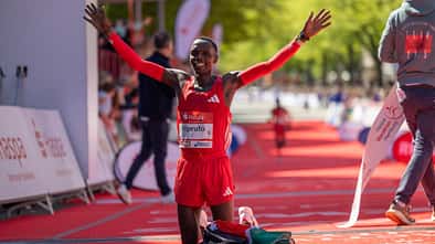 Amos Kipruto beim Marathon Hamburg
