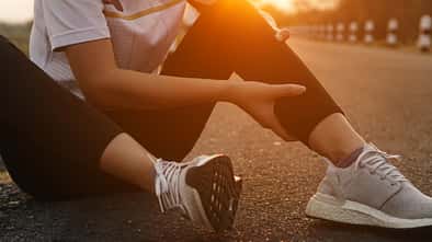 Verhärtete Waden beim Joggen
