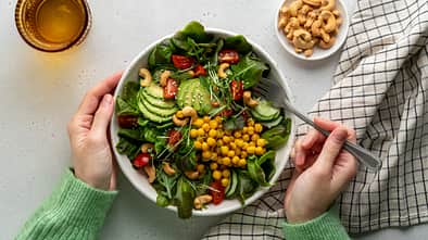 Gesunde, vegane Mahlzeit