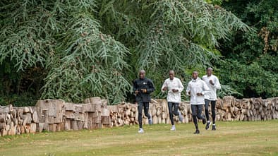 Eliud Kipchoge im Training vor dem London-Marathon 2020