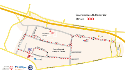 Streckenplan Sparkassen-Gewerbeparklauf