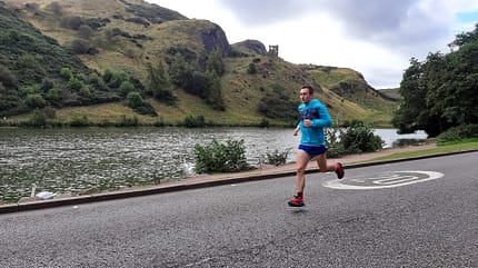 Jonas Müller beim London-Marathon 2021