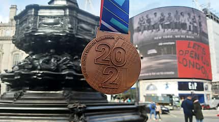 Jonas Müller beim London-Marathon 2021