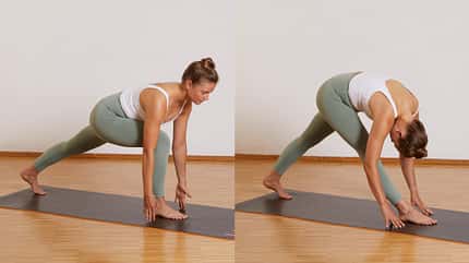 Pilates für Läufer: Beindehnung, stehend Pilates für Läufer: Beindehnung, stehend