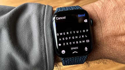 Die Apple Watch 7 hat jetzt eine Tastatur auf dem Display