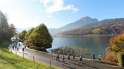 Swiss City Marathon Lucerne: Horwer Halbinsel und Horw Swiss City Marathon Lucerne: Horwer Halbinsel und Horw