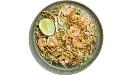 Pad Thai mit Garnelen Pad Thai mit Garnelen