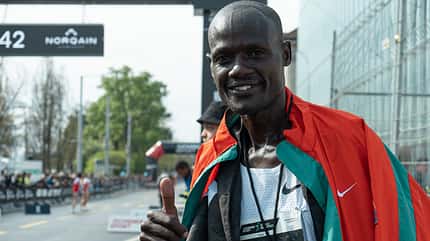 Mark Kiptoo beim Zürich-Marathon 2023