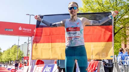 Richard Ringer beim Marathon Hamburg Richard Ringer beim Marathon Hamburg