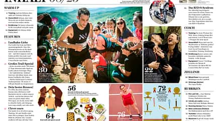 Inhaltsverzeichnis RUNNER'S WORLD August-Ausgabe 08/25 Inhaltsverzeichnis RUNNER'S WORLD August-Ausgabe 08/25