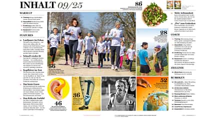 Die Themen der RUNNER’S WORLD September-Ausgabe 09/25