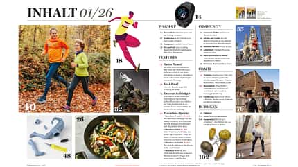 DIe Themen der RUNNER’S WORLD Januar-Ausgabe 01/26