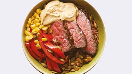 Wehani, Duftreis, Reis, Rumpsteak Rumpsteak auf Duftreis Rezept Bild