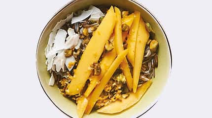 Bali, schwarzer Reis, asiatisch, Reispudding Rezept für asiatischen Reispudding Bild
