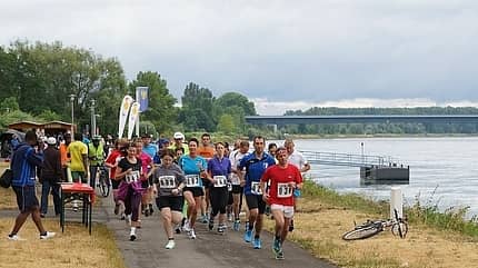 Start zum CCG Rhein-Mini-Marathon