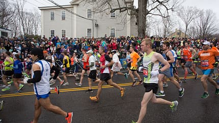 Boston Marathon Zuschauer 2015 Boston Marathon Zuschauer 2015