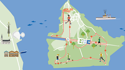 Herrenchiemsee-Lauf Strecke 2019 Herrenchiemsee-Lauf Strecke 2019