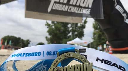 SwimRun Urban Challenge Wolfsburg 2018 Finish