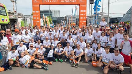 Am Start des InterFaith - Run for a United World Luxemburg Am Start des InterFaith - Run for a United World Luxemburg