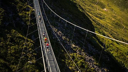 Vertical Open Bad Hofgastein 2018: Ein Wahrzeichen des Stubnerkogels - die 140 Meter lange Hängebrücke
