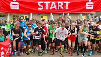 Start zum Ellwanger Lauf in den Frühling