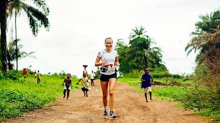 Sierra Leone Marathon 2016 Läuferin Sierra Leone Marathon 2016 Läuferin