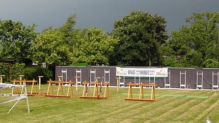 Schießstand beim Binger Sommerbiathlon