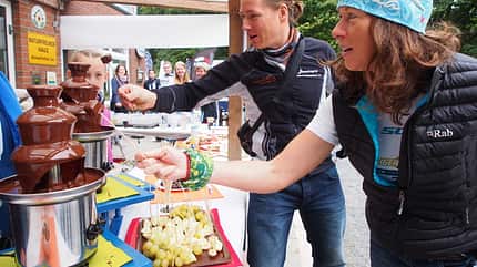 Für ausreichend Verpflegung ist beim TrailDorado stets gesorgt.