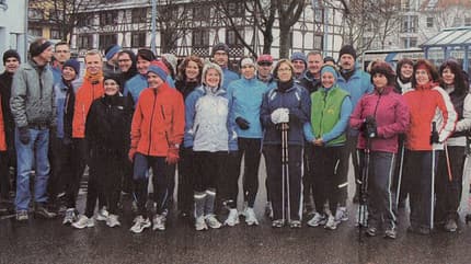Silvesterlauf Uhldingen-Mühlhofen Laufgruppe vor dem Start
