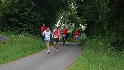 Unterwegs beim Mittsommernachtslauf in Monschau Unterwegs beim Mittsommernachtslauf in Monschau