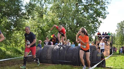 Kletterkünstler beim Harzer Keiler Run