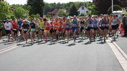 Start zum Hauptlauf beim Seebachmeeting in Großenseebach