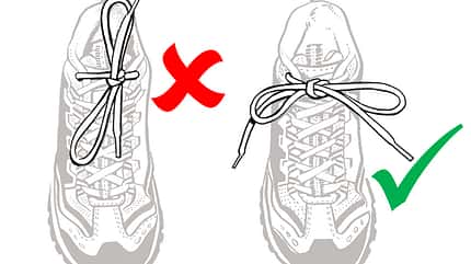 laufschuhe richtig schnüren