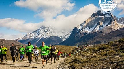 Beeindruckende Landschaft beim Patagonian International Marathon. 2