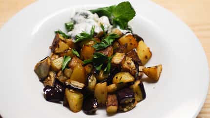 Auberginenkartoffeln