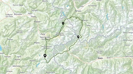 Die 170 Kilometer lange Strecke des UTMB