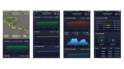 Coros Pace 2 App Über die Coros-App lassen sich die Einstellungen der Uhr verändern und die Trainings analysieren.