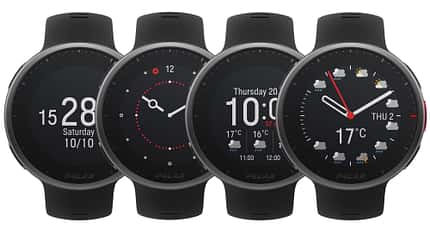 Polar Vantage V2, Uhransichten ohne oder mit Wetterinformationen