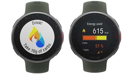 Polar Vantage V2, Trinkerinnerung und Auswertung des Nährstoffverbrauchs