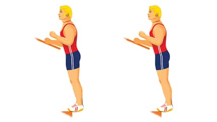 Exzentrisches Training: Aktive Wadendehnung Exzentrisches Training: Aktive Wadendehnung