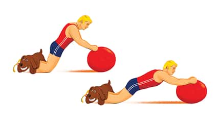 Exzentrisches Training: Aktives Strecken der Oberschenkelrückseiten Exzentrisches Training: Aktives Strecken der Oberschenkelrückseiten
