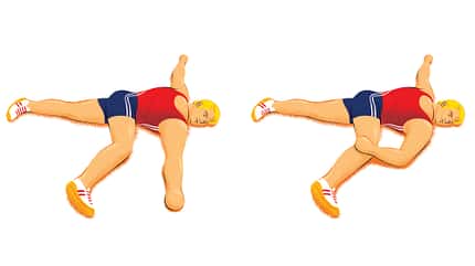 Exzentrisches Training: Beinschwung im Liegen Exzentrisches Training: Beinschwung im Liegen