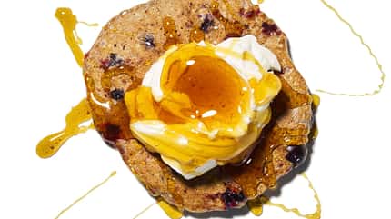 RW 0820 Läuferküche Pancake Beeren und Leinsamen Pancake